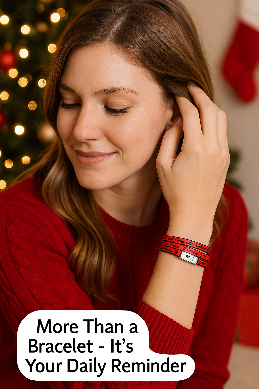 Bible Verse Wrap Leather Bracelet - Custom Engraving - Personalized Faith Gift