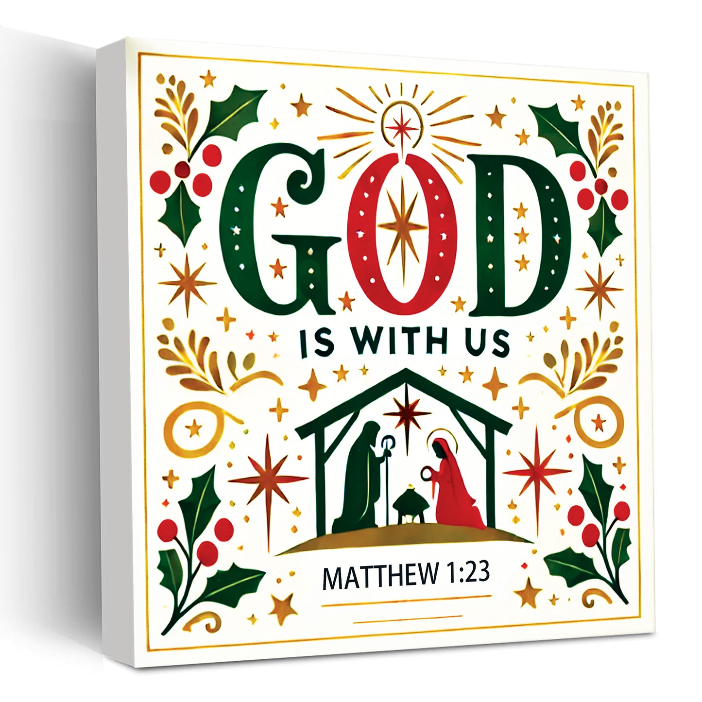 I have Loved You With An Everlasting Love (Jeremiah 31:3) - Wooden Block With Bible Verse - Christian Home Decor