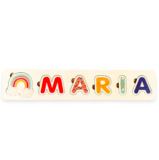 Wooden Name Puzzle - Unique Personalized Gift for Kids