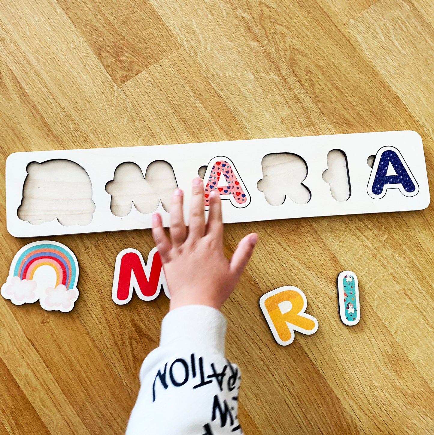 Wooden Name Puzzle - Unique Personalized Gift for Kids