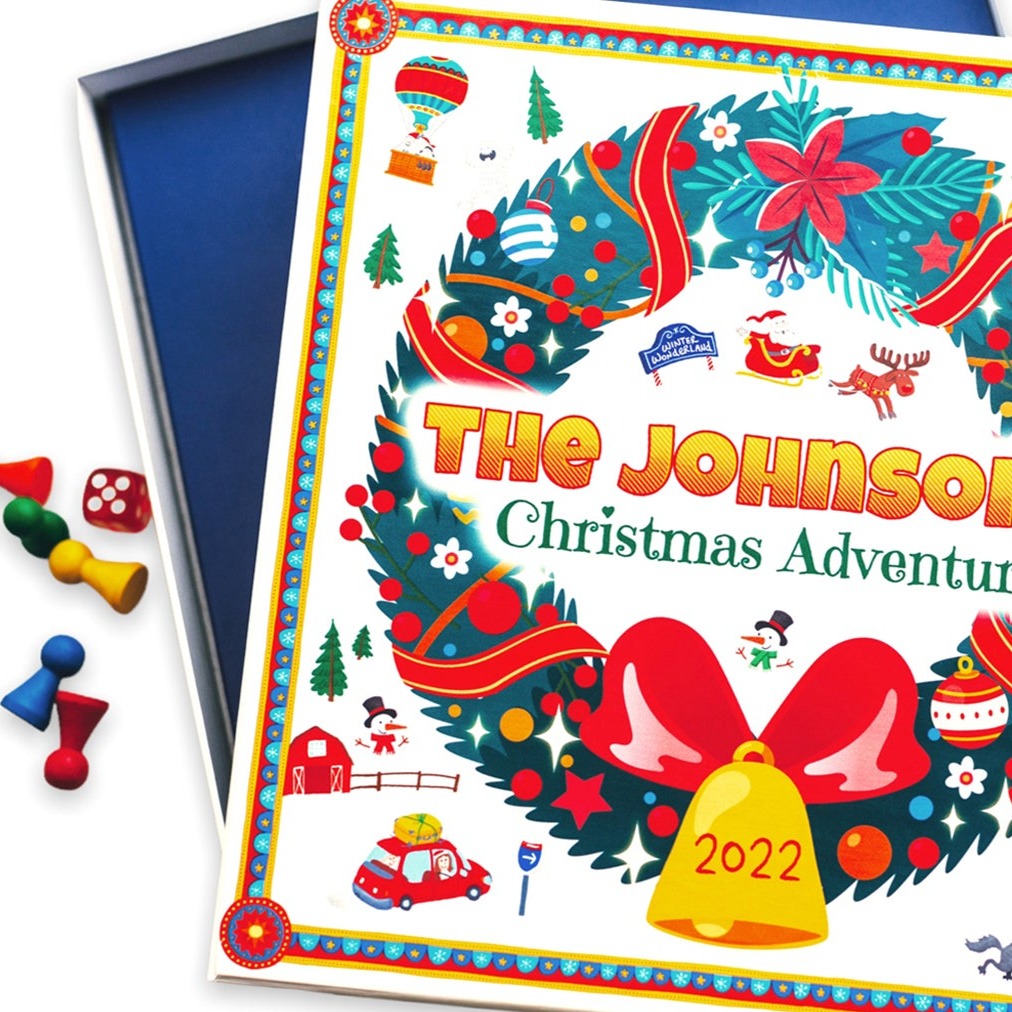 Custom Board Game Personalized Christmas Themed Family Board Game - Family Gifts 2024