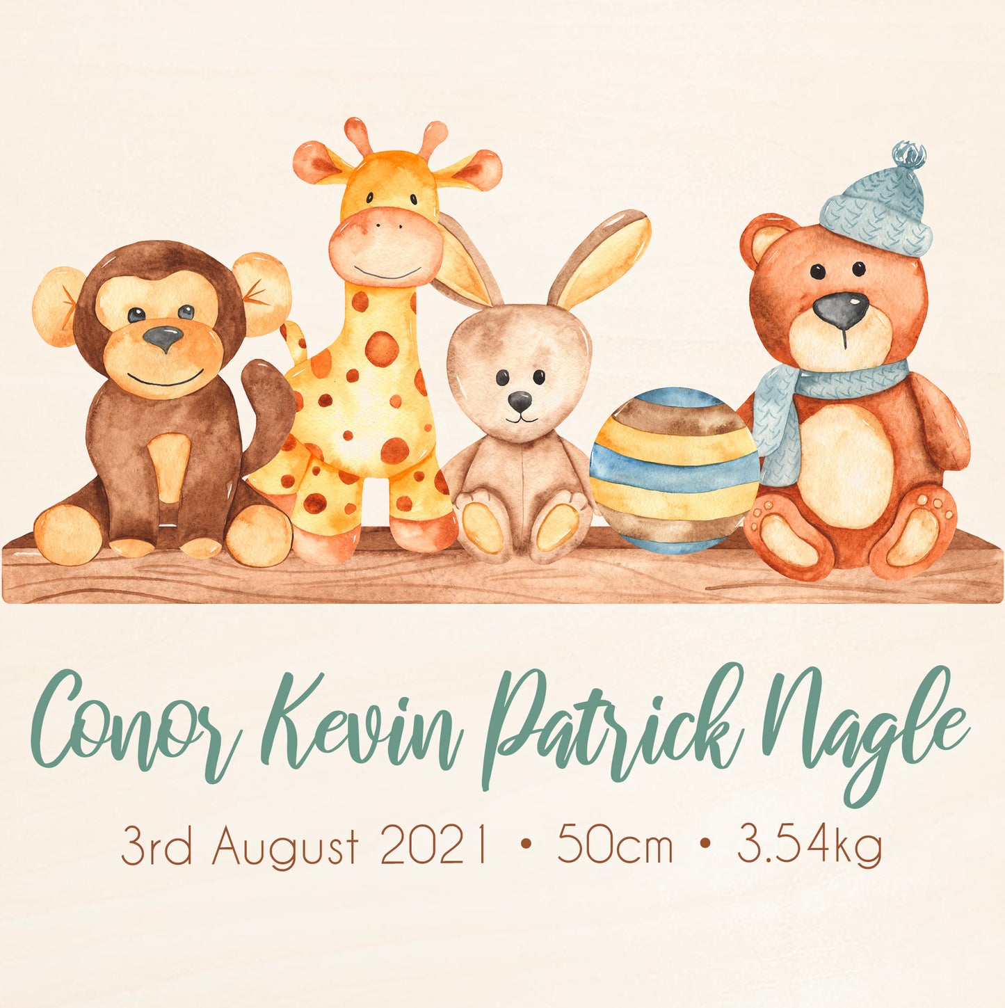 Personalized Wooden Memory Box - Custom Baby Shower Gifts for New Baby