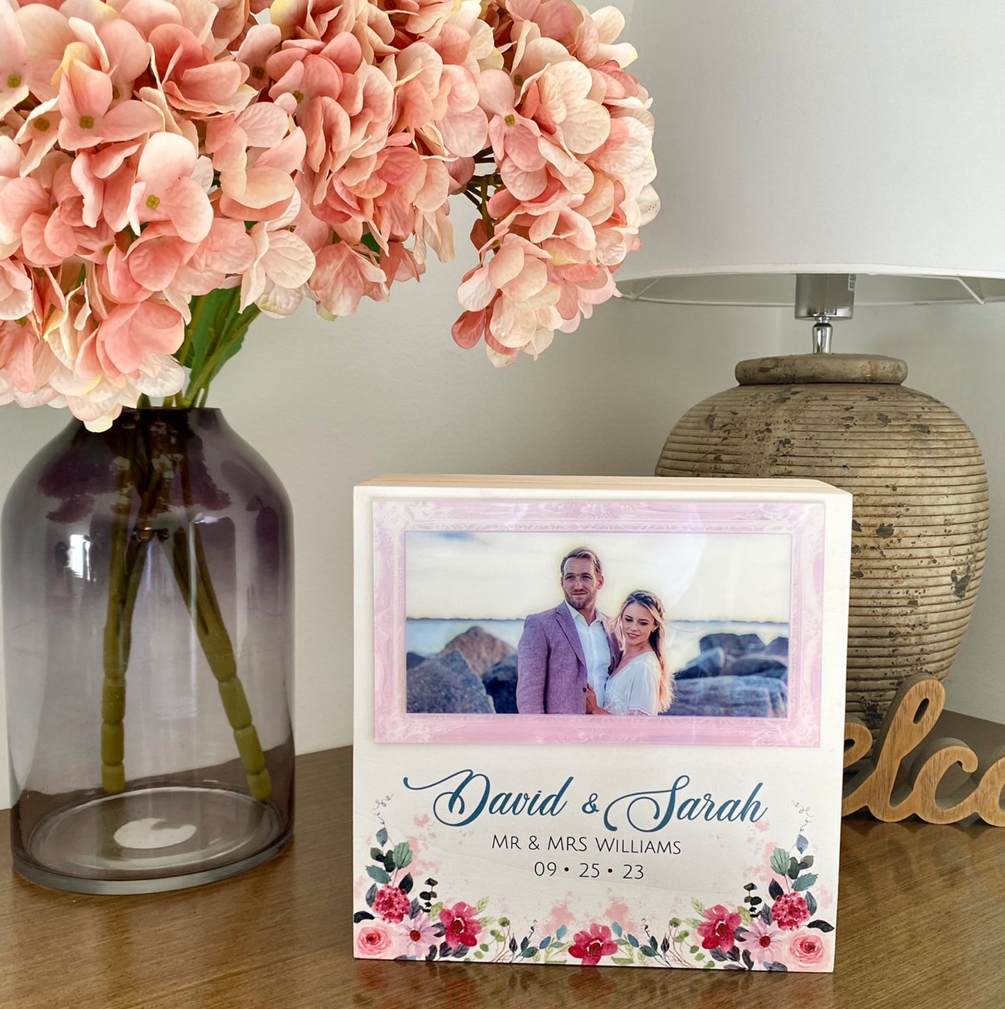 Unique Wedding Gift for Couple Personalized Keepsake Box