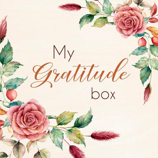 Wooden Keepsake Box Personalized Thanksgiving Gift - My Gratitude Box