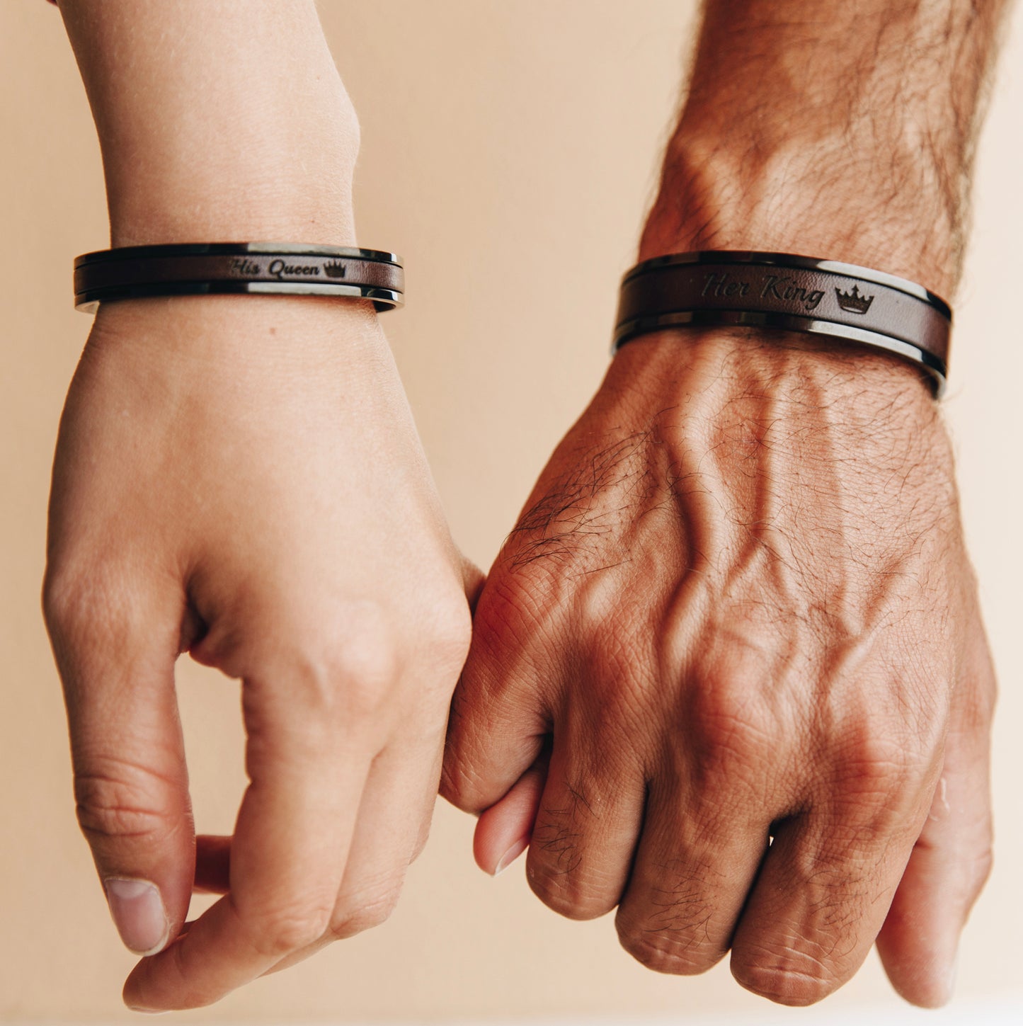 Personalized Gift Matching Bracelets for Couples - Unique Anniversary Gift