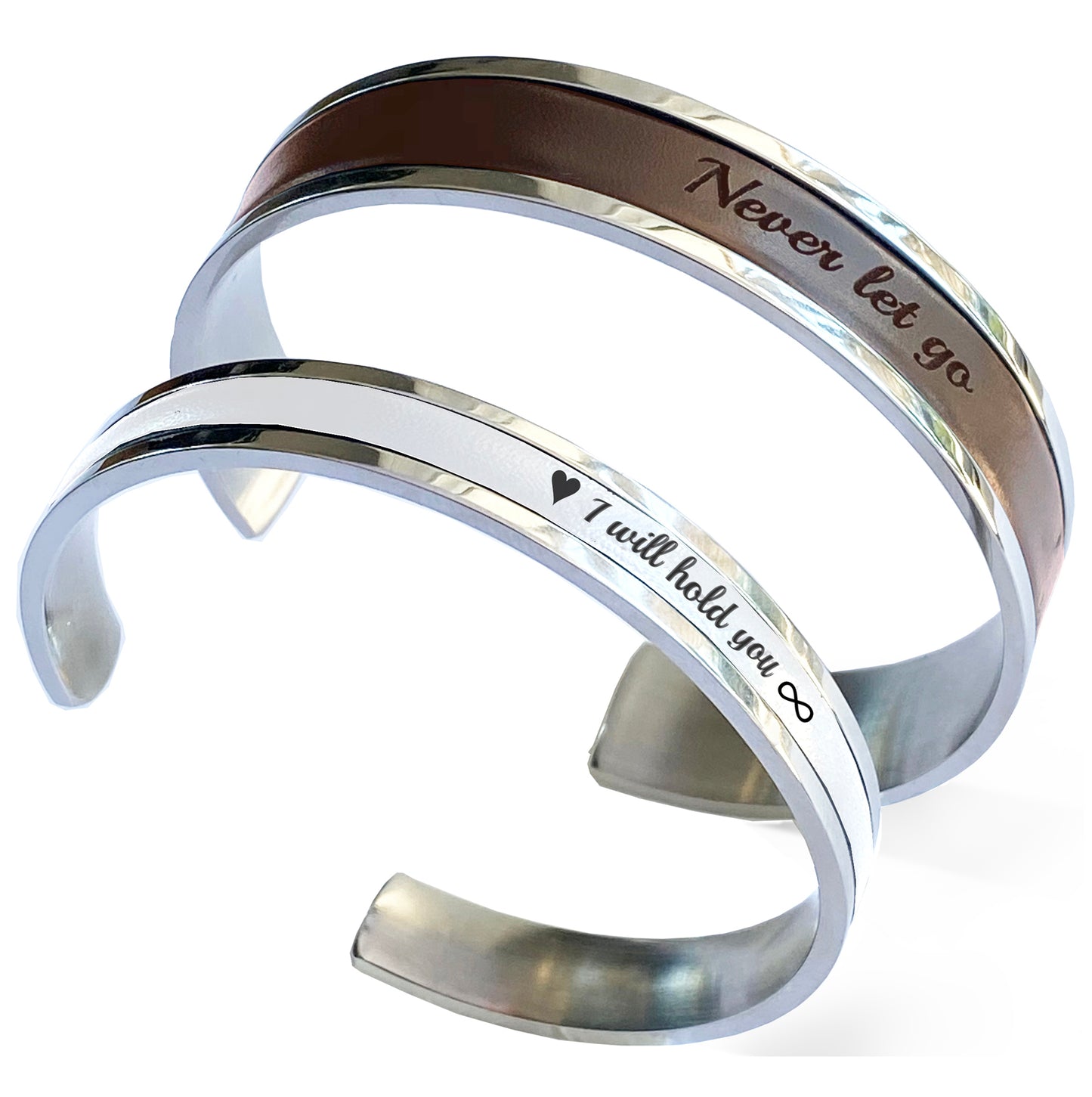 Presente personalizado para casais com pulseiras combinando - Presente de aniversário personalizado