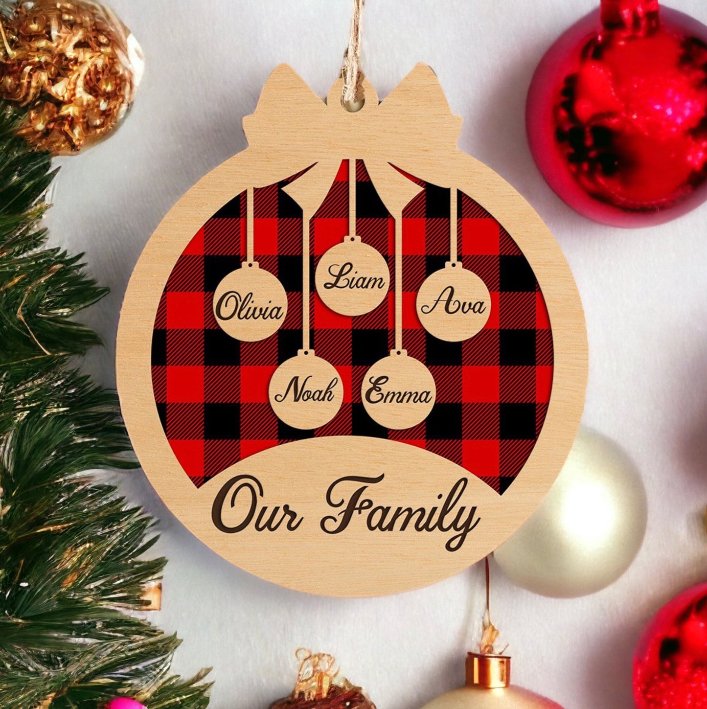 Personalized Christmas Ornament with Names
