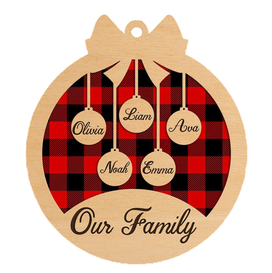 Personalized Christmas Ornament with Names