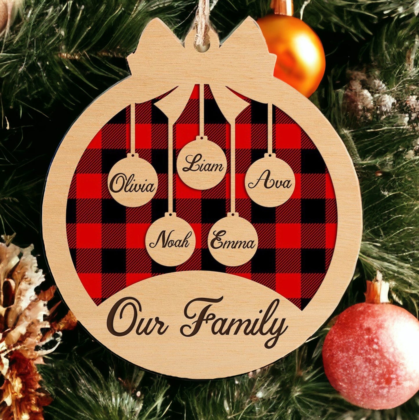 Personalized Christmas Ornament with Names