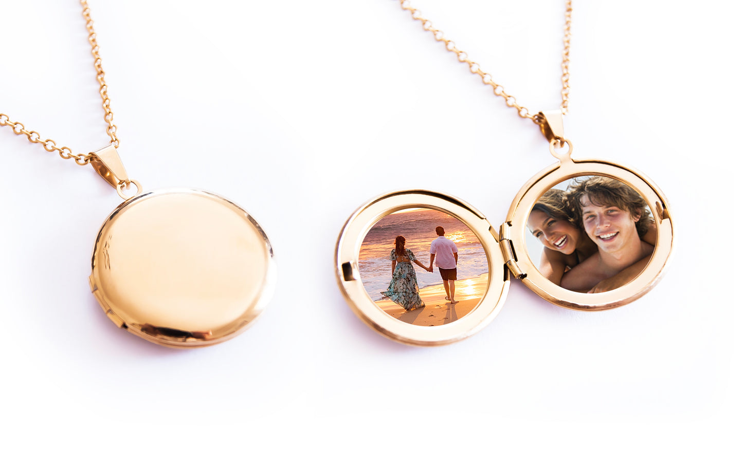 Personalized Locket Necklace with Photo - Unique Gift for Girlfriend or Wife