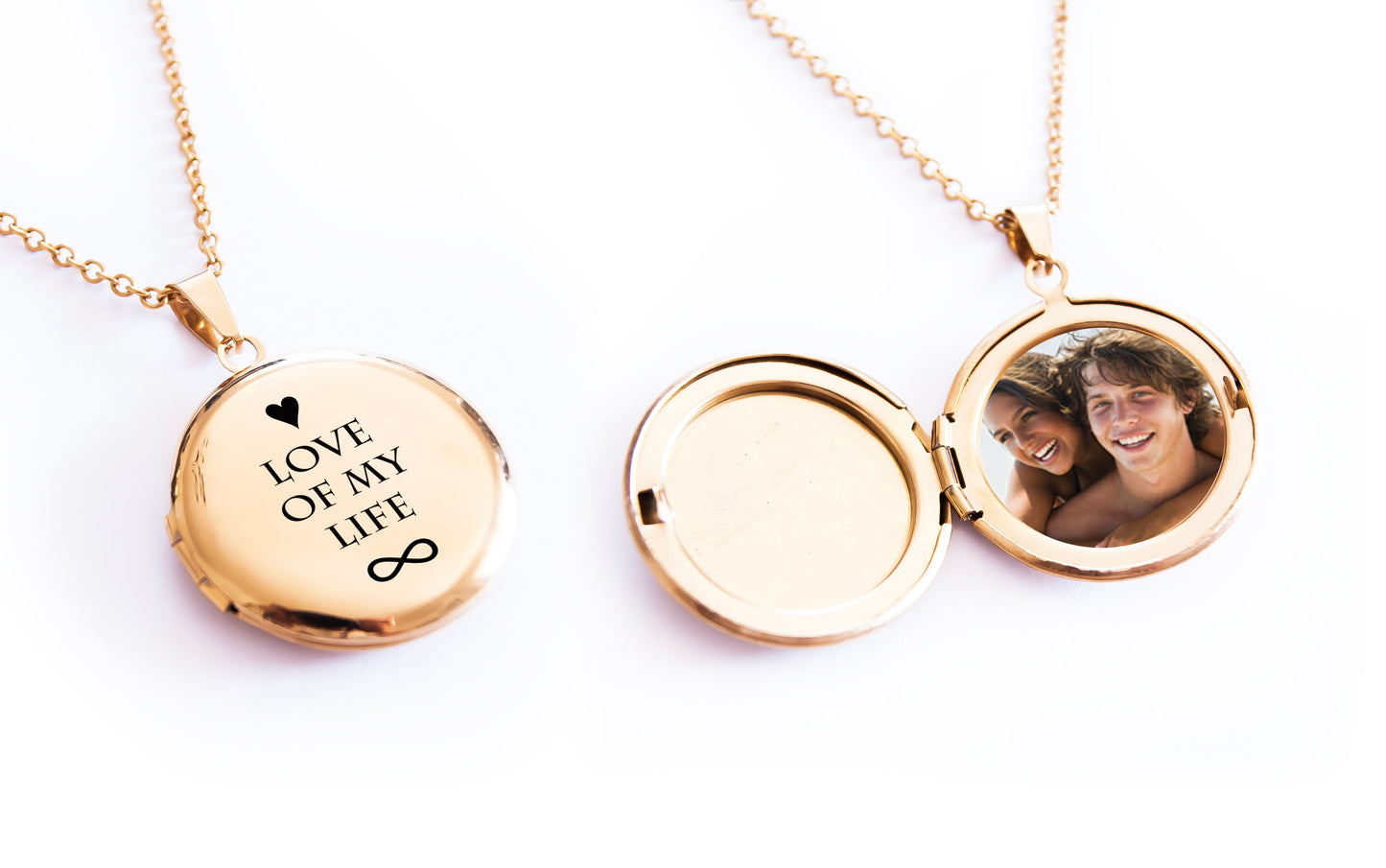 Personalized Locket Necklace with Photo - Unique Gift for Girlfriend or Wife