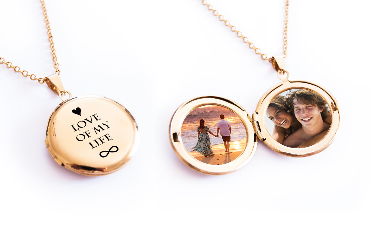 Personalized Locket Necklace with Photo - Unique Gift for Girlfriend or Wife