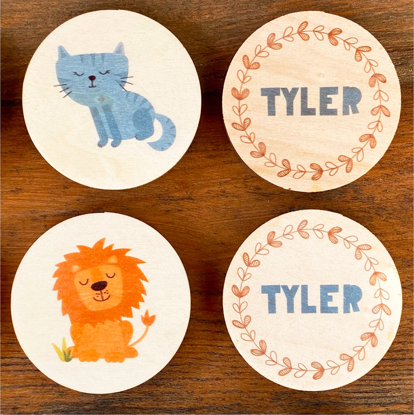 Wooden Memory Game Toys and Games Personalized Gifts for Kids Matching Cards Wood Montessori Toys Learning Toys For Toddlers Animals Cards