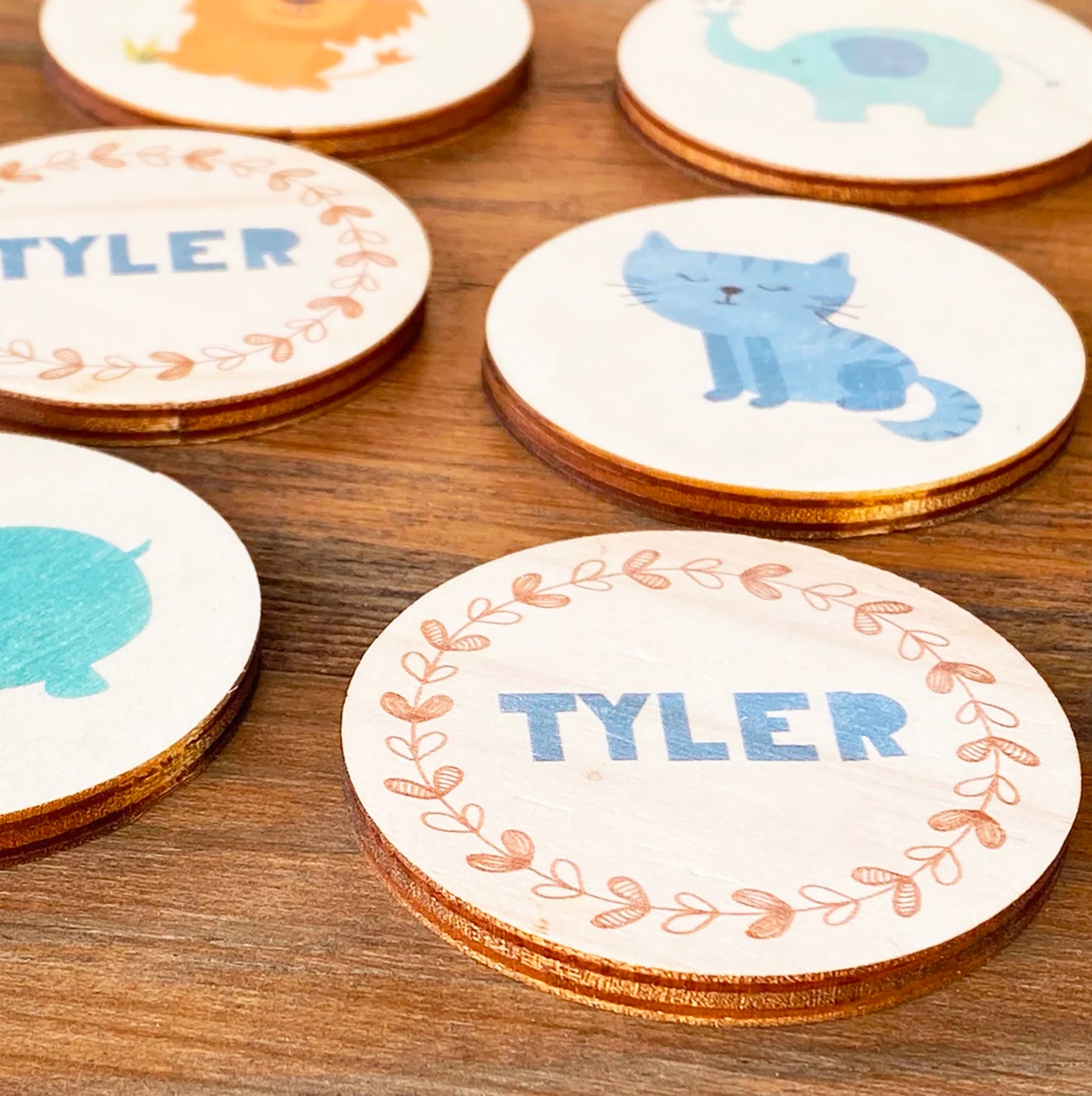 Wooden Memory Game Toys and Games Personalized Gifts for Kids Matching Cards Wood Montessori Toys Learning Toys For Toddlers Animals Cards