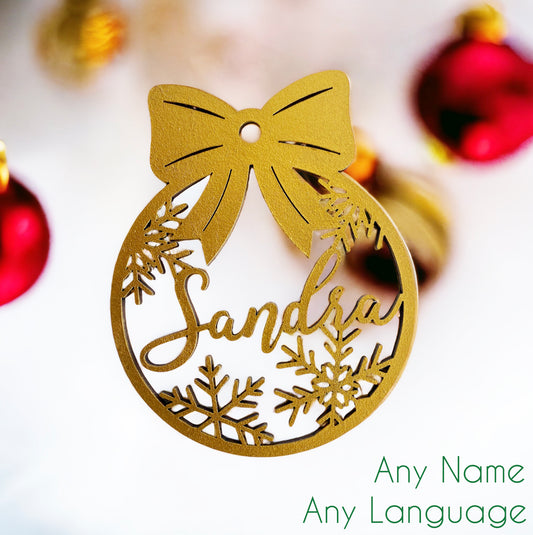 Christmas Ornament Personalized with Names