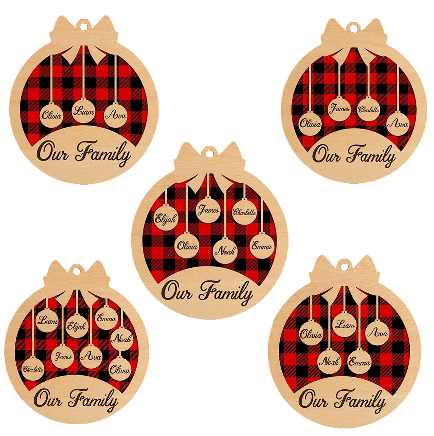 Personalized Christmas Ornament with Names