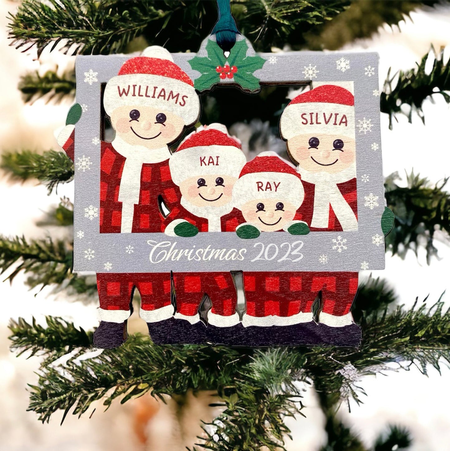 Personalized Family Christmas Ornament with Names