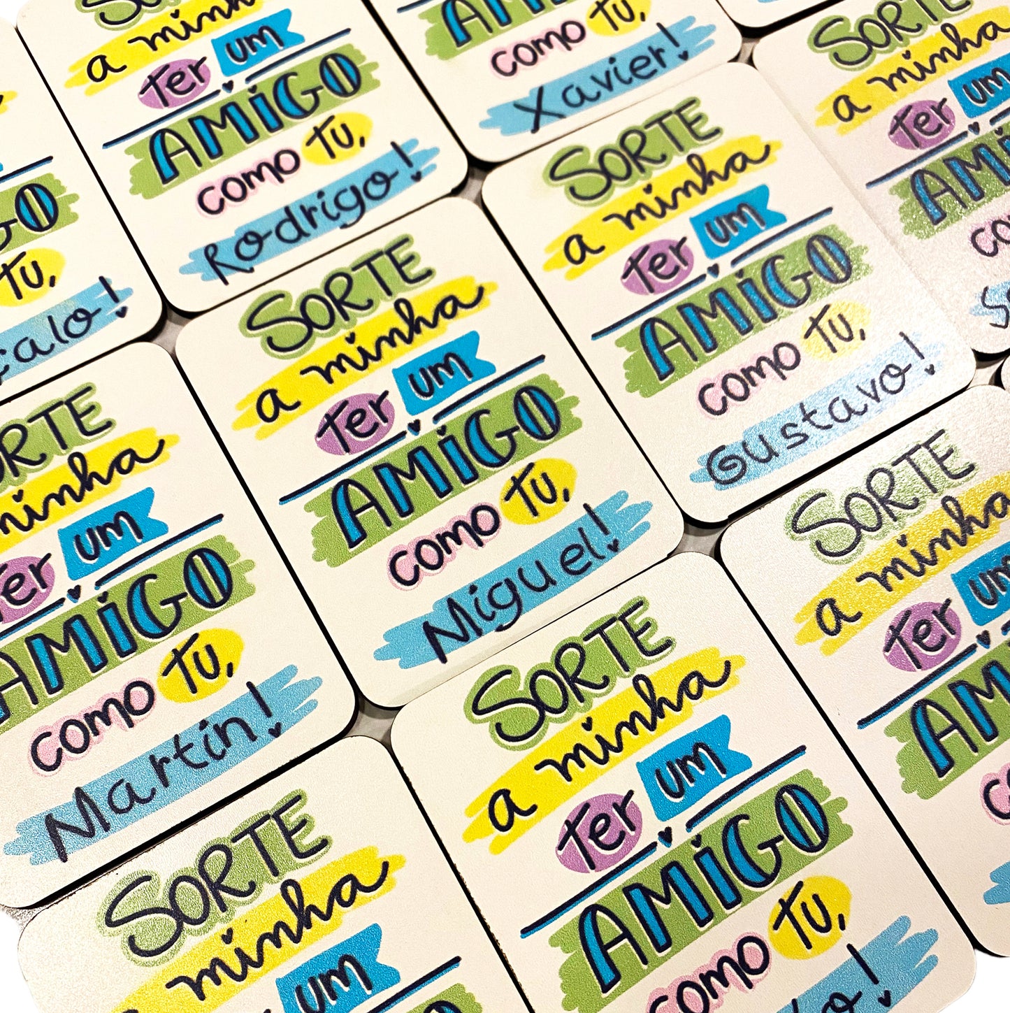 Customizable Wooden Magnets - Unique Party Favors Birthday Souvenirs No Junk