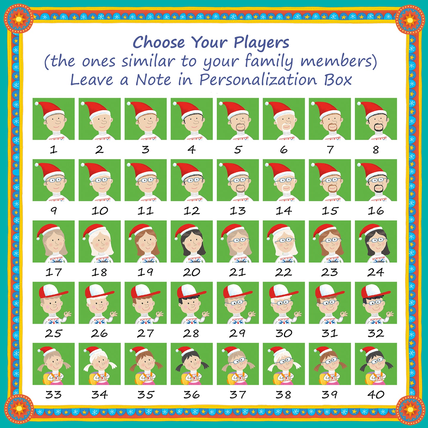 Custom Board Game Personalized Christmas Themed Family Board Game - Family Gifts 2024