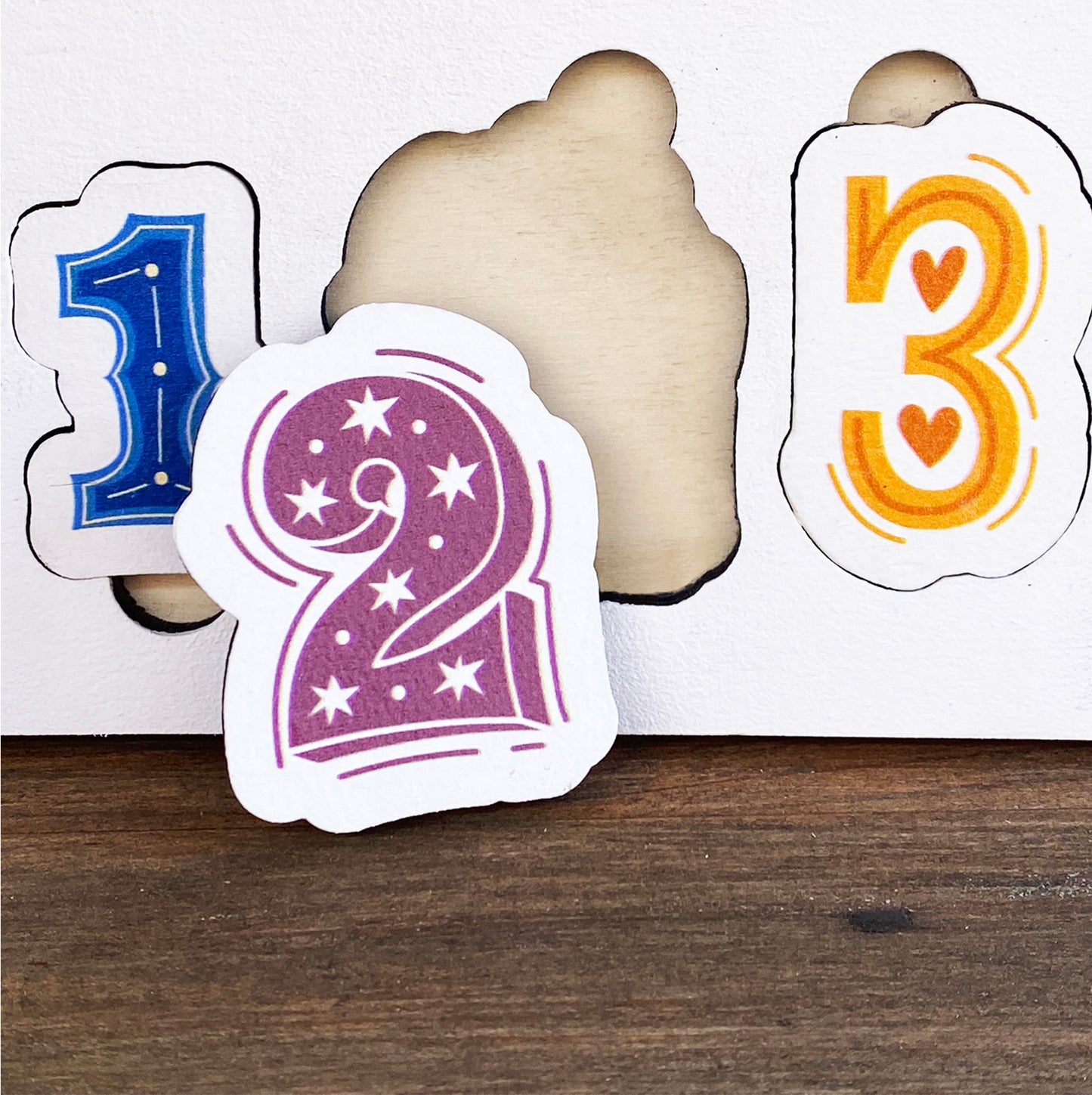 Unique Handmade Wooden Puzzle with Alphabet and Numbers - One of a Kind Gift for Kids