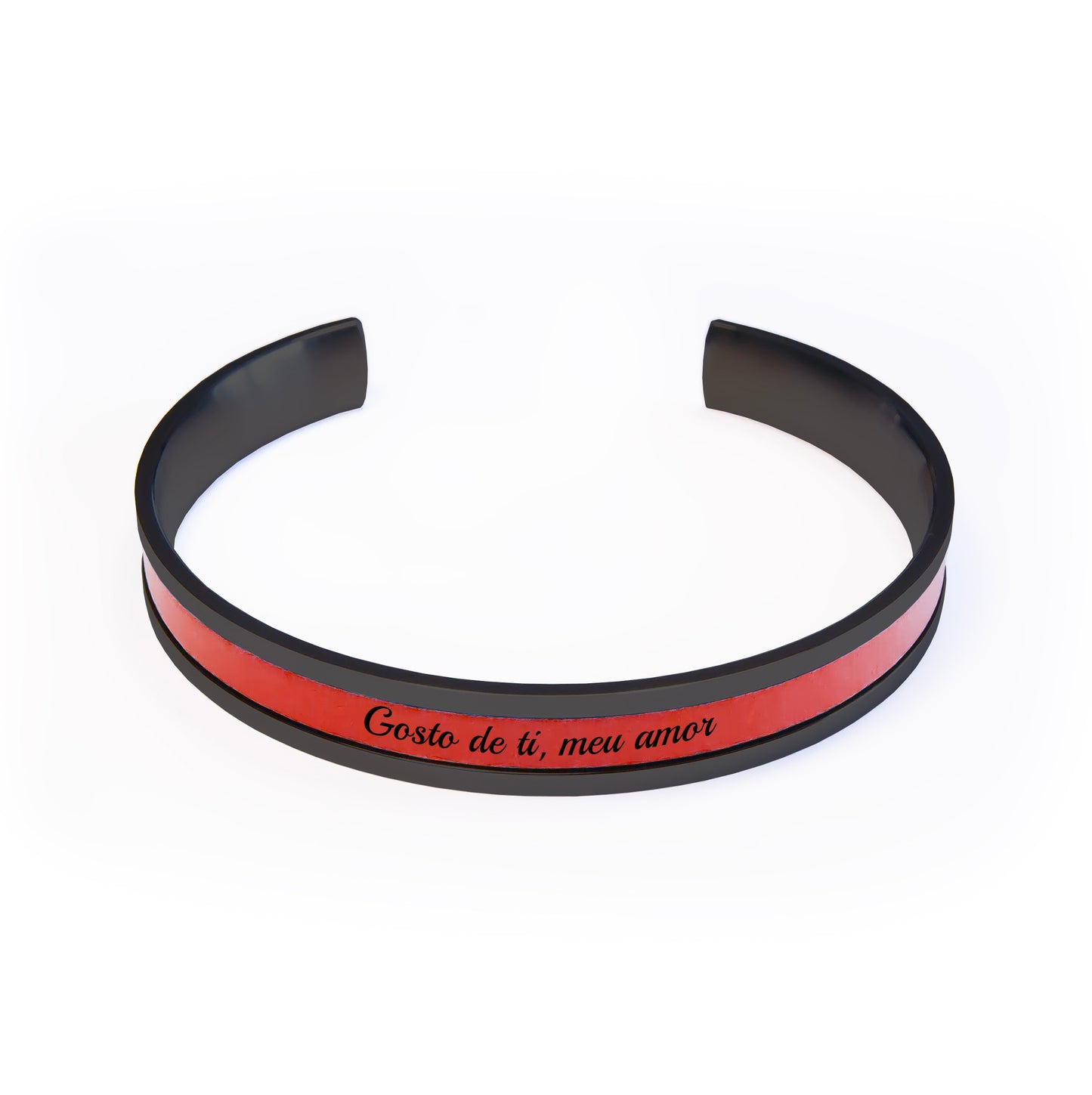 Open Cuff Bracelet for Women Personalized Text Engraved - All Color Options