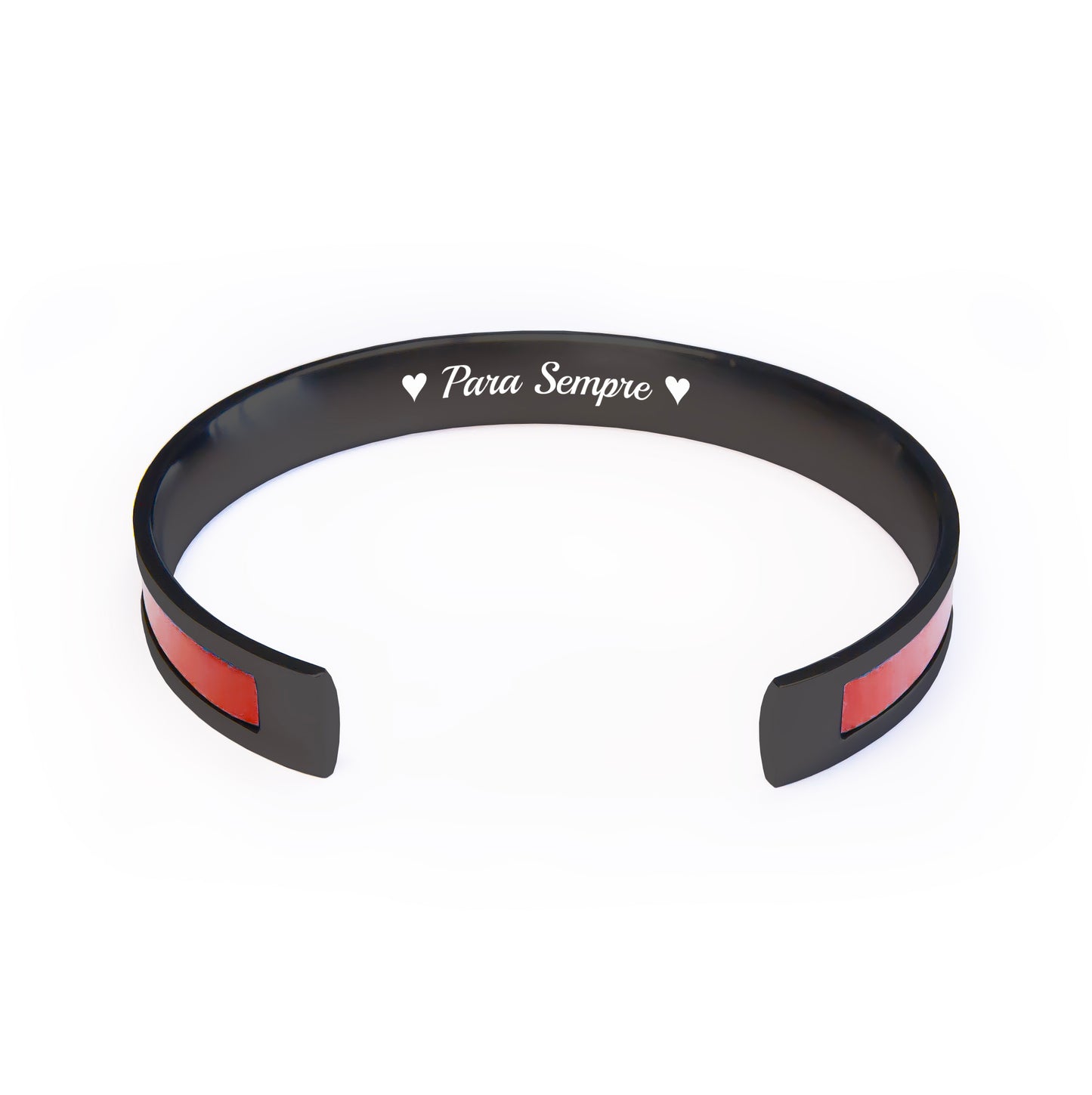 Open Cuff Bracelet for Women Personalized Text Engraved - All Color Options