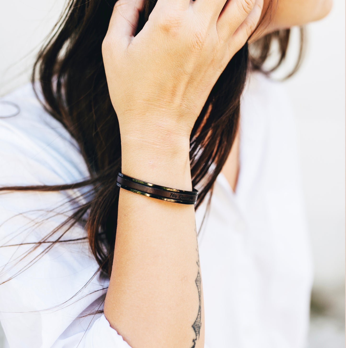 Personalized Cuff Bracelet for Women Custom Text Engraved - Gift for Her