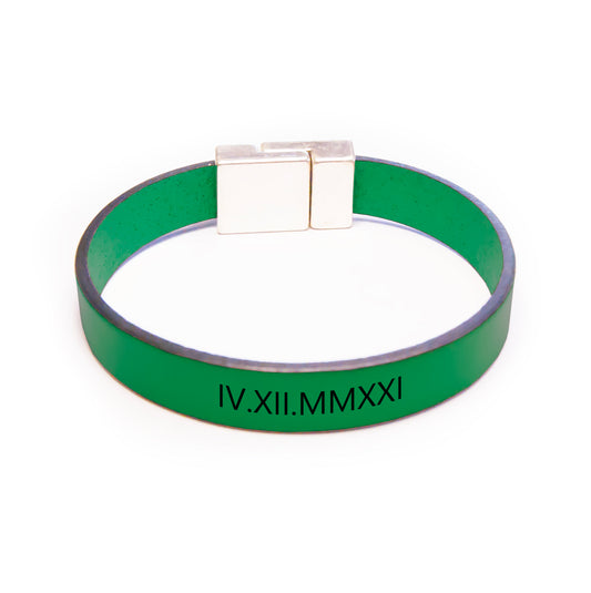 Genuine Leather Bracelet Personalized with Hidden Message - Custom Gift