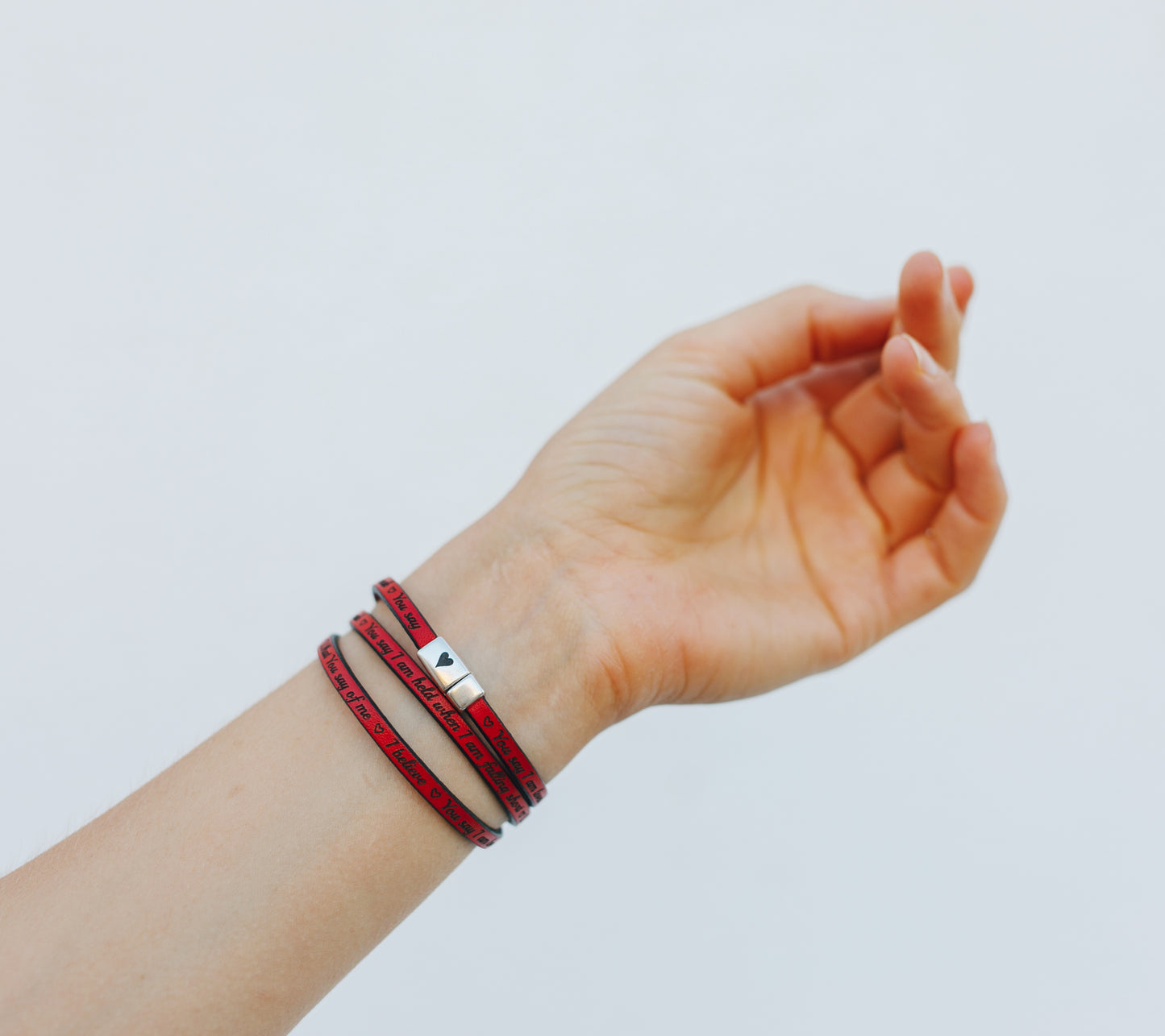 Bible Verse Wrap Leather Bracelet - Custom Engraving - Personalized Faith Gift